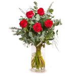 Composition of 5 roses