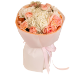 Peachy Petals Rose Bouquet