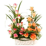 The Rose Garden Flower Basket