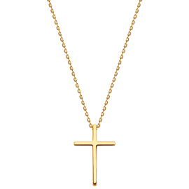 Gold Necklace with Cross