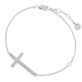 Graceful Radiance Cross Bracelet