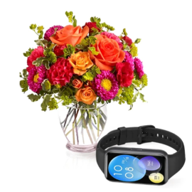 Watch Fit 4 and Roses Gift Set