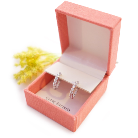 Cubic Zirconia Hoops