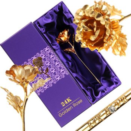 24K Golden Rose