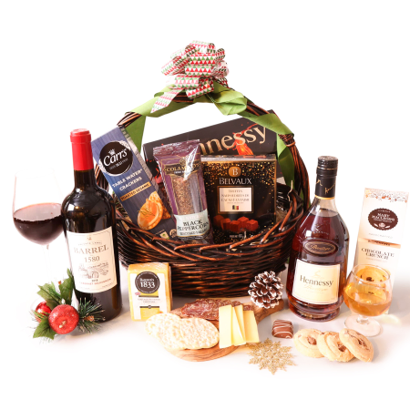 Festive Wine and Cognac Hamper