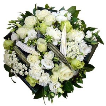 White Tribute Flower Arrangement