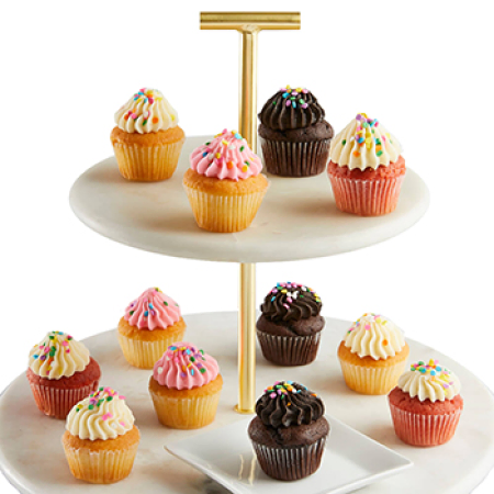 Miniature Birthday Cupcakes